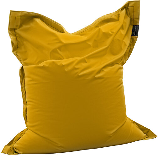 Sitzsack Lounger, Inkl. Einseitigem Digitaldruck , gelb, 40% Repreve® / 60% Polyester, 180,00cm x 30,00cm x 140,00cm (Länge x Höhe x Breite), Bild 3