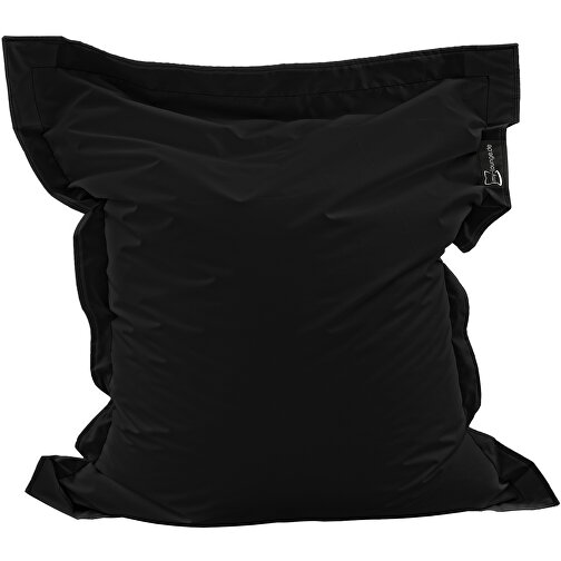Sitzsack Mini Lounger, Inkl. Einseitigem Digitaldruck , schwarz, 40% Repreve® / 60% Polyester, 130,00cm x 20,00cm x 100,00cm (Länge x Höhe x Breite), Bild 3