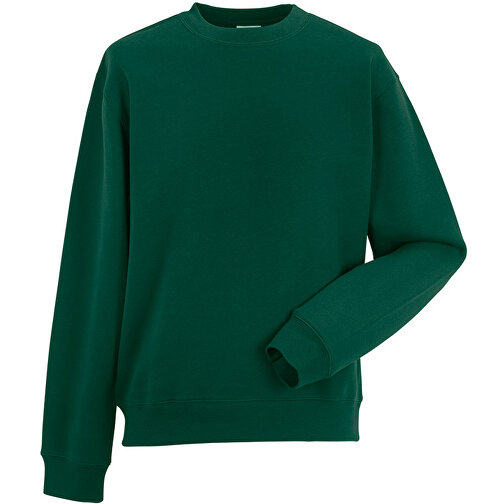 Authentic Sweatshirt , Russell, flaschengrün, 80 % Baumwolle, 20 % Polyester, XS, , Bild 1