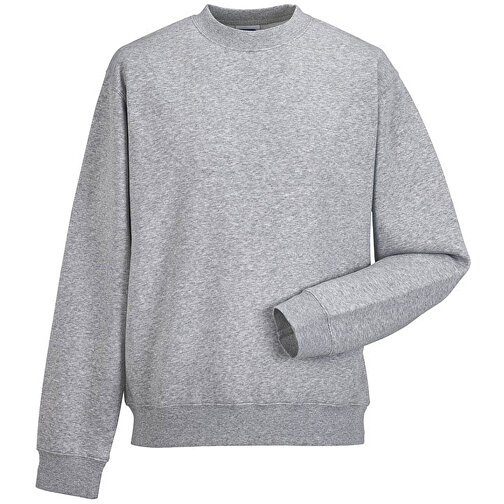 Authentic Sweatshirt , Russell, oxfordgrau, 80 % Baumwolle, 20 % Polyester, S, , Bild 1