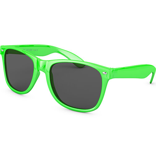 SunShine Glänzend - UV 400 , Promo Effects, grün glänzend, Rahmen aus Polycarbonat und Glass aus AC, 14,50cm x 4,80cm x 15,00cm (Länge x Höhe x Breite), Bild 1