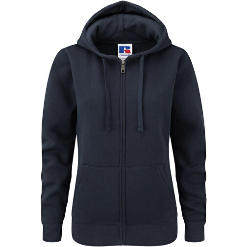 Authentic Zipped Hooded Sweat Für Damen , Russell, navy blau, 80 % Baumwolle, 20 % Polyester, XL, , Bild 1