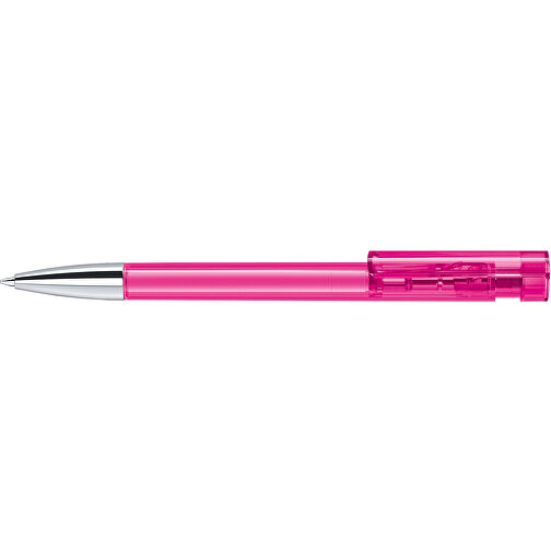 Senator® Liberty Clear MTT Druckkugelschreiber , Senator, pink, Kunststoff, 14,50cm x 1,10cm x 1,50cm (Länge x Höhe x Breite), Bild 3