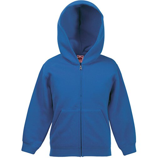 Kids Premium Hooded Sweat Jacket , Fruit of the Loom, royal, 70 % Baumwolle, 30 % Polyester, 152, , Bild 1