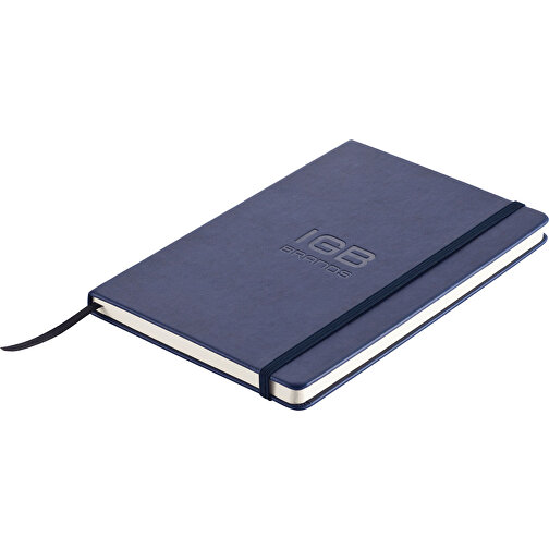 Deluxe Hardcover PU A5 Notizbuch, Navy Blau , navy blau, Papier, 1,50cm x 21,50cm (Länge x Höhe), Bild 4