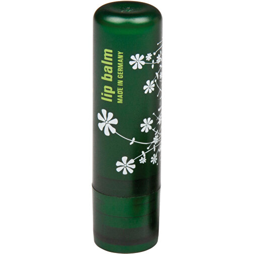 Lippenpflegestift Inkl. 1-farbigen Siebdruck , grün, Kunststoff, 7,00cm (Höhe), Bild 1