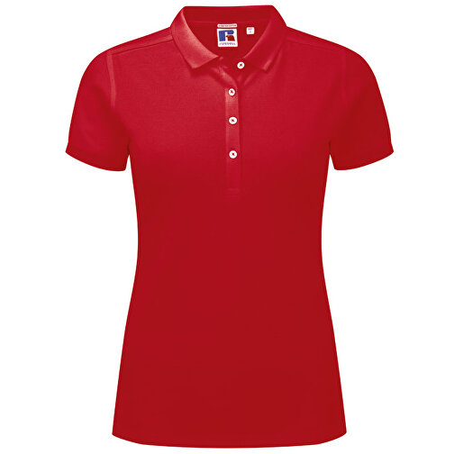 Ladies Stretch Polo , Russell, rot, XL, , Bild 1