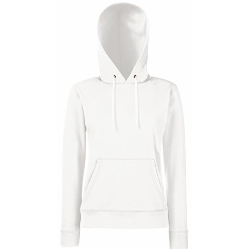 Lady-Fit Hooded Sweat , Fruit of the Loom, weiss, 80 % Baumwolle / 20 % Polyester, XS, , Bild 1