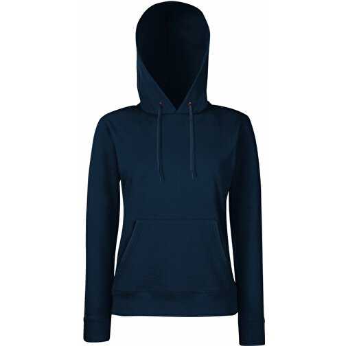 Lady-Fit Hooded Sweat , Fruit of the Loom, deep navy, 80 % Baumwolle / 20 % Polyester, XS, , Bild 1