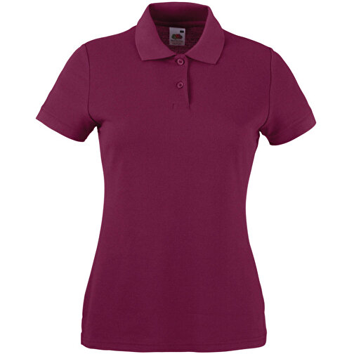 Lady-Fit 65/35 Polo , Fruit of the Loom, burgund, 35 % Baumwolle / 65 % Polyester, M, , Bild 1