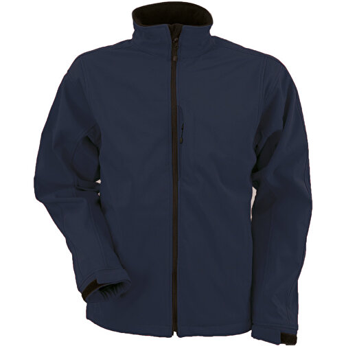 Men´s Softshell Jacket , James Nicholson, navy, 95 % Polyester, 5 % Elastan, 5XL, , Bild 1