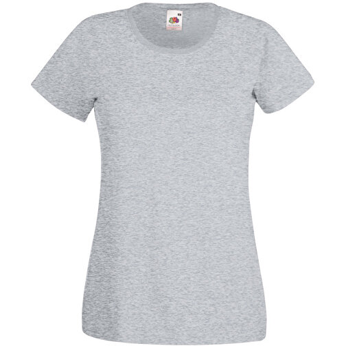 New Lady-Fit Valueweight T , Fruit of the Loom, grau meliert, 97 % Baumwolle / 3 % Polyester, L, , Bild 1