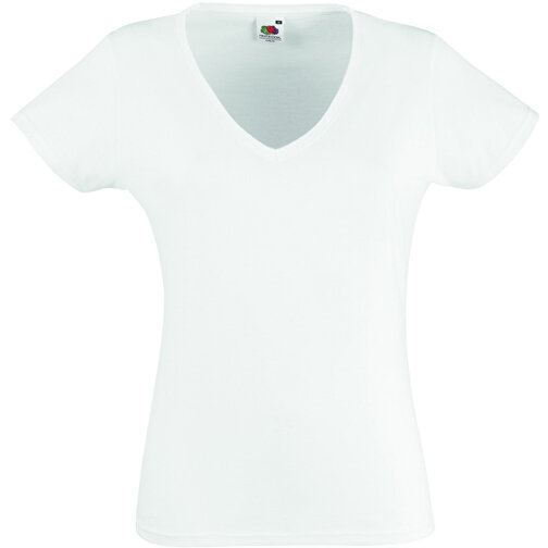New Lady-Fit Valueweight V-Neck T , Fruit of the Loom, weiß, 2XL, , Bild 1