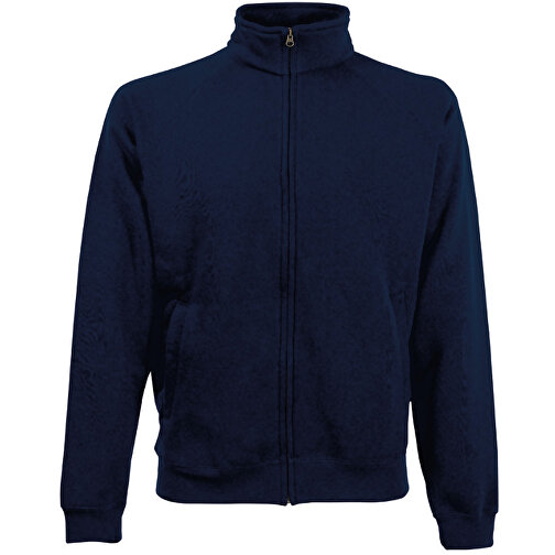 New Sweat Jacket , Fruit of the Loom, deep navy, 80 % Baumwolle, 20 % Polyester, L, , Bild 1