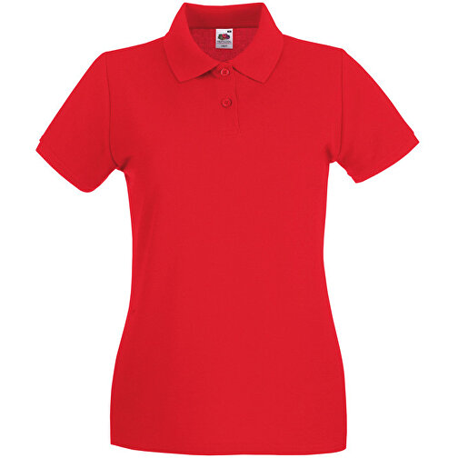 New Lady-Fit Premium Polo , Fruit of the Loom, rot, 100 % Baumwolle, XL, , Bild 1