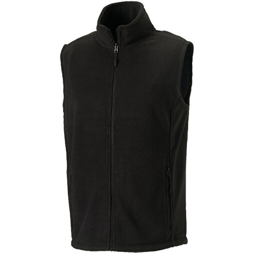 Outdoor Fleece Gilet , Russell, schwarz, 100 % Polyester, L, , Bild 1