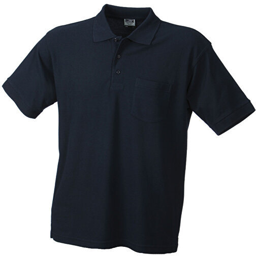Polo Piqué Pocket , James Nicholson, navy, 60 % Baumwolle / 40 % Polyester, XL, , Bild 1