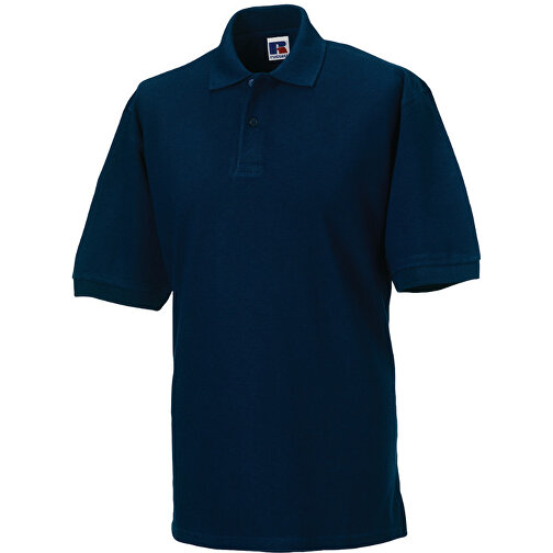 Poloshirt Aus 100% Baumwollpique , Russell, navy blau, 100 % Baumwolle, 2XL, , Bild 1