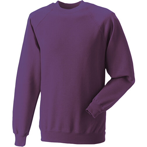 Raglan Sweatshirt , Russell, lila, 47 % Baumwolle / 53 % Polyester, S, , Bild 1