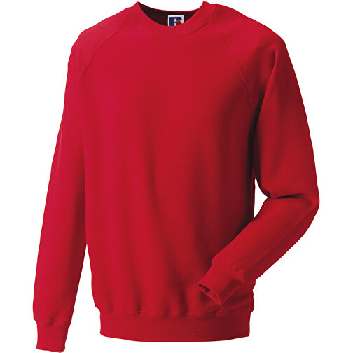 Raglan Sweatshirt , Russell, rot, 47 % Baumwolle / 53 % Polyester, M, , Bild 1