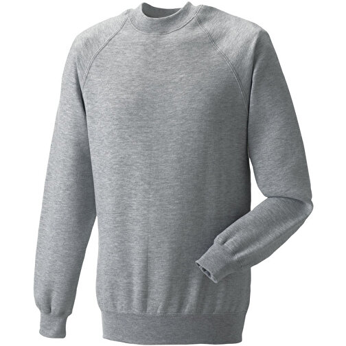Raglan Sweatshirt , Russell, oxfordgrau, 47 % Baumwolle / 53 % Polyester, L, , Bild 1