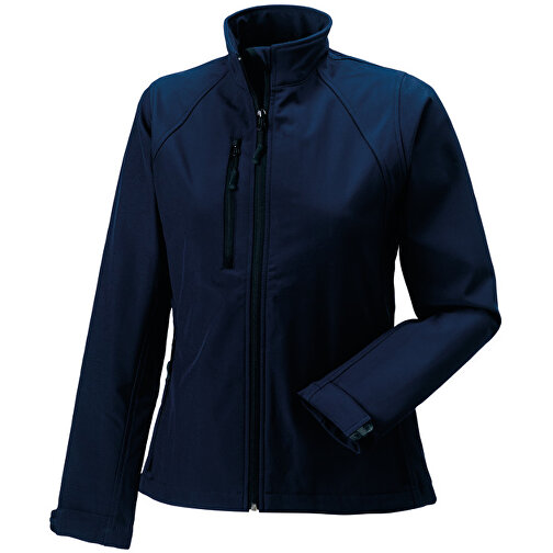 Soft Shell  - Jacke , Russell, navy blau, 92 % Polyester, 8 % Elastan, L, , Bild 1