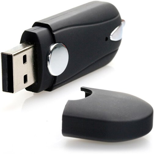 USB-Stick TANGO 1GB , Promo Effects MB , schwarz MB , 1 GB , Kunststoff MB , 3 - 10 MB/s MB , 7,00cm x 1,00cm x 2,10cm (Länge x Höhe x Breite), Bild 2