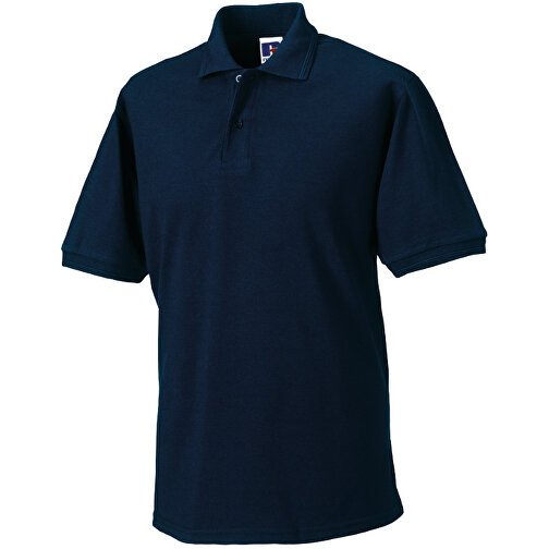 Strapazierfähiges Polo Aus Mischgewebe , Russell, navy blau, 65 % Polyester, 35 % Baumwolle, M, , Bild 1