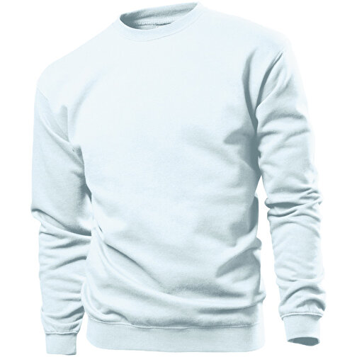 Sweatshirt , Stedman, weiss, 70 % Baumwolle / 20 % Polyester / 10 % Viskose, 2XL, , Bild 1