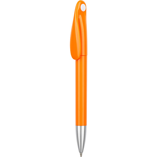 Kugelschreiber Nuit , Promo Effects, orange / weiß, Kunststoff, 14,10cm (Länge), Bild 1