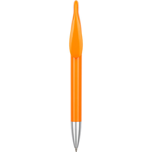 Kugelschreiber Nuit , Promo Effects, orange / weiss, Kunststoff, 14,10cm (Länge), Bild 4