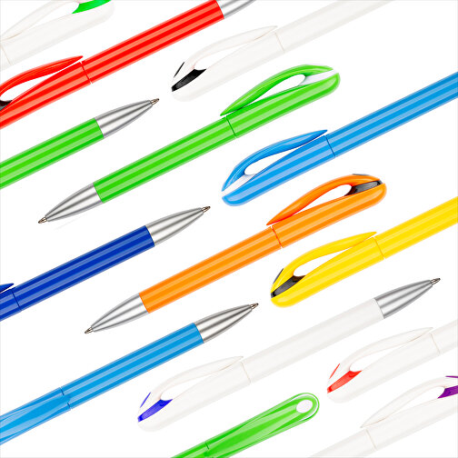 Kugelschreiber Halo , Promo Effects, grün / weiss, Kunststoff, 14,00cm (Länge), Bild 10