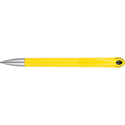 Kugelschreiber Halo , Promo Effects, gelb / schwarz, Kunststoff, 14,00cm (Länge), Bild 6