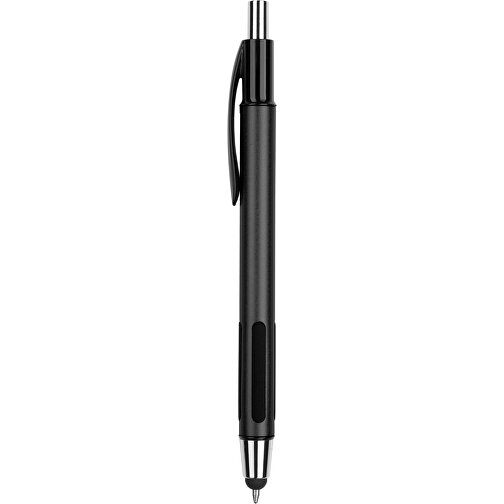 Kugelschreiber Cloud , Promo Effects, schwarz matt, Metall, Kunststoff, 14,50cm (Länge), Bild 2
