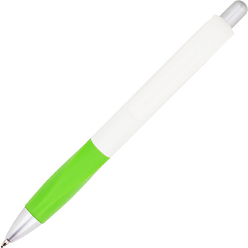 Kugelschreiber Muscle , Promo Effects, grün / weiss, Kunststoff, 14,10cm (Länge), Bild 4