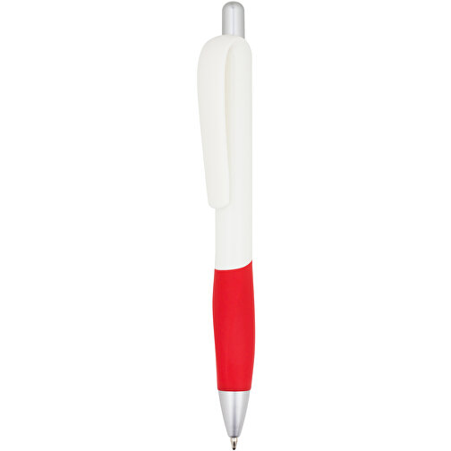 Kugelschreiber Muscle , Promo Effects, rot / weiß, Kunststoff, 14,10cm (Länge), Bild 1