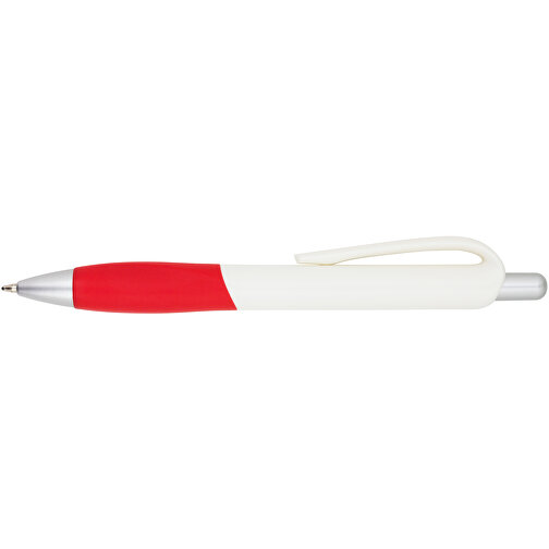 Kugelschreiber Muscle , Promo Effects, rot / weiss, Kunststoff, 14,10cm (Länge), Bild 6