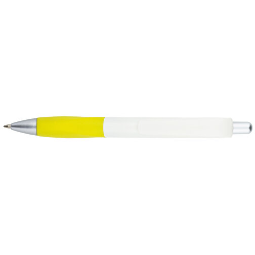 Kugelschreiber Muscle , Promo Effects, gelb / weiss, Kunststoff, 14,10cm (Länge), Bild 5