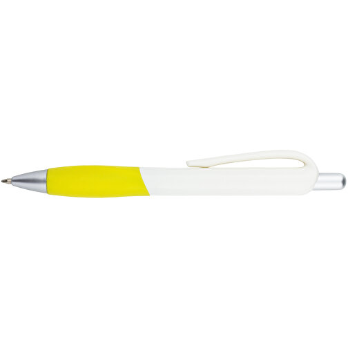 Kugelschreiber Muscle , Promo Effects, gelb / weiss, Kunststoff, 14,10cm (Länge), Bild 6