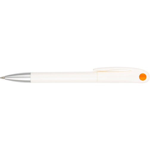 Kugelschreiber Nuit , Promo Effects, weiß / orange, Kunststoff, 14,10cm (Länge), Bild 8