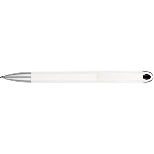 Kugelschreiber Halo , Promo Effects, weiß / schwarz, Kunststoff, 14,00cm (Länge), Bild 6