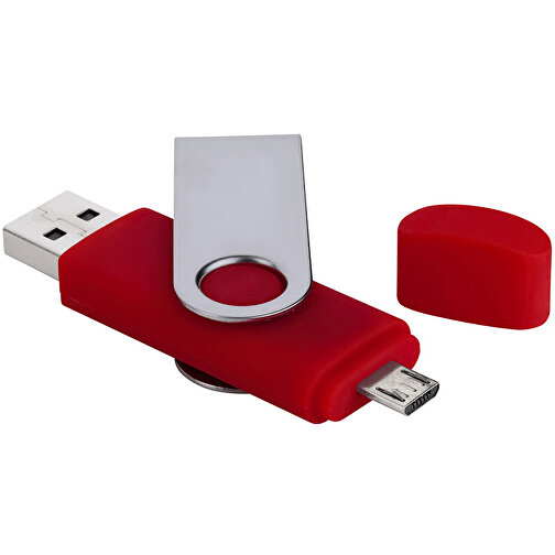 USB-Stick Smart Swing 4 GB , Promo Effects MB , rot MB , 4 GB , Kunststoff, Metal MB , 3 - 10 MB/s MB , 7,00cm x 1,00cm x 1,90cm (Länge x Höhe x Breite), Bild 2