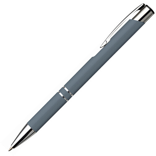 Kugelschreiber Aus Aluminium Albacete , grau, ABS, Aluminium, Plastik, Stahl, , Bild 2