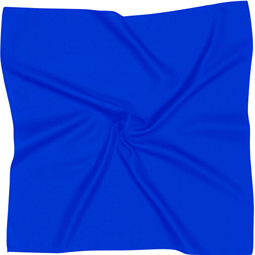 Tuch, Polyester Twill, Uni, Ca. 90x90 Cm , blau, Polyester Twill, 90,00cm x 90,00cm (Länge x Breite), Bild 1