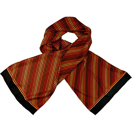 Tørklæde, ren silkekill, trykt, ca. 35x160 cm, Billede 1