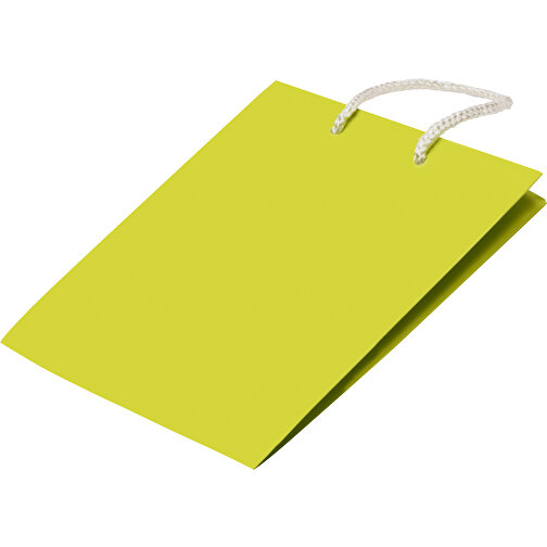 Laminierte Papiertasche, Klein , hellgrün, Papier, 18,00cm x 24,00cm x 8,00cm (Länge x Höhe x Breite), Bild 4