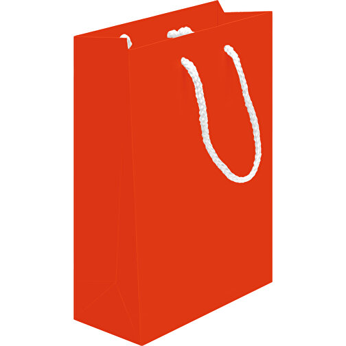 Laminierte Papiertasche, Groß , rot, Papier, 30,00cm x 40,00cm x 12,00cm (Länge x Höhe x Breite), Bild 2
