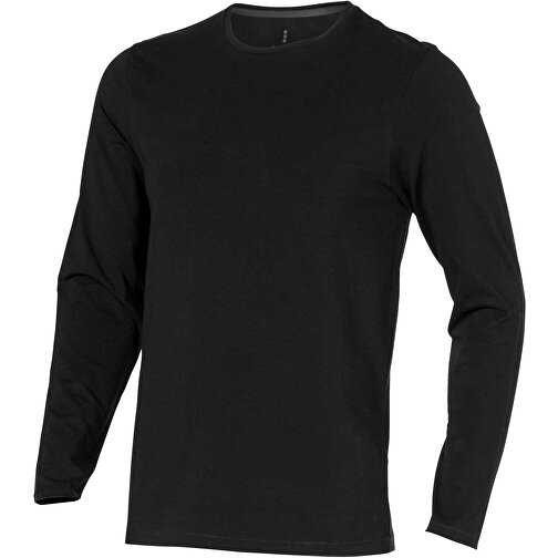 Ponoka Langarmshirt Für Herren , Green Concept, schwarz, Single jersey Strick 95% Bio Baumwolle, 5% Elastan, 200 g/m2, L, , Bild 1