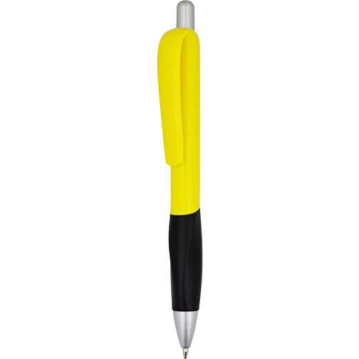 Kugelschreiber Muscle , Promo Effects, gelb / schwarz, Kunststoff, 14,10cm (Länge), Bild 1