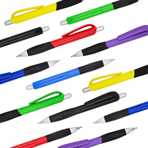 Kugelschreiber Muscle , Promo Effects, gelb / schwarz, Kunststoff, 14,10cm (Länge), Bild 7